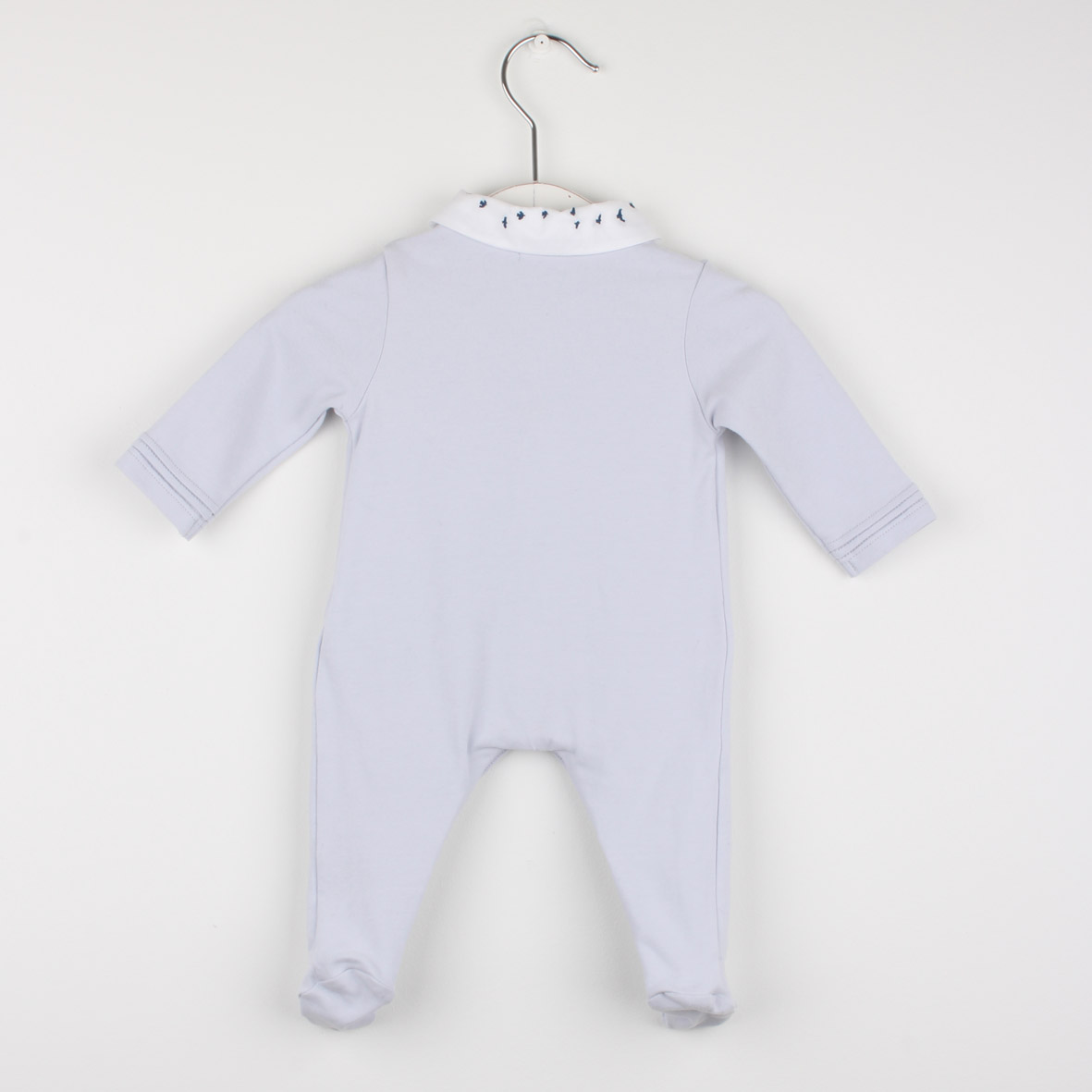 Babygrow gola bordado voo pássaros Babygrow gola bordado voo pássaros