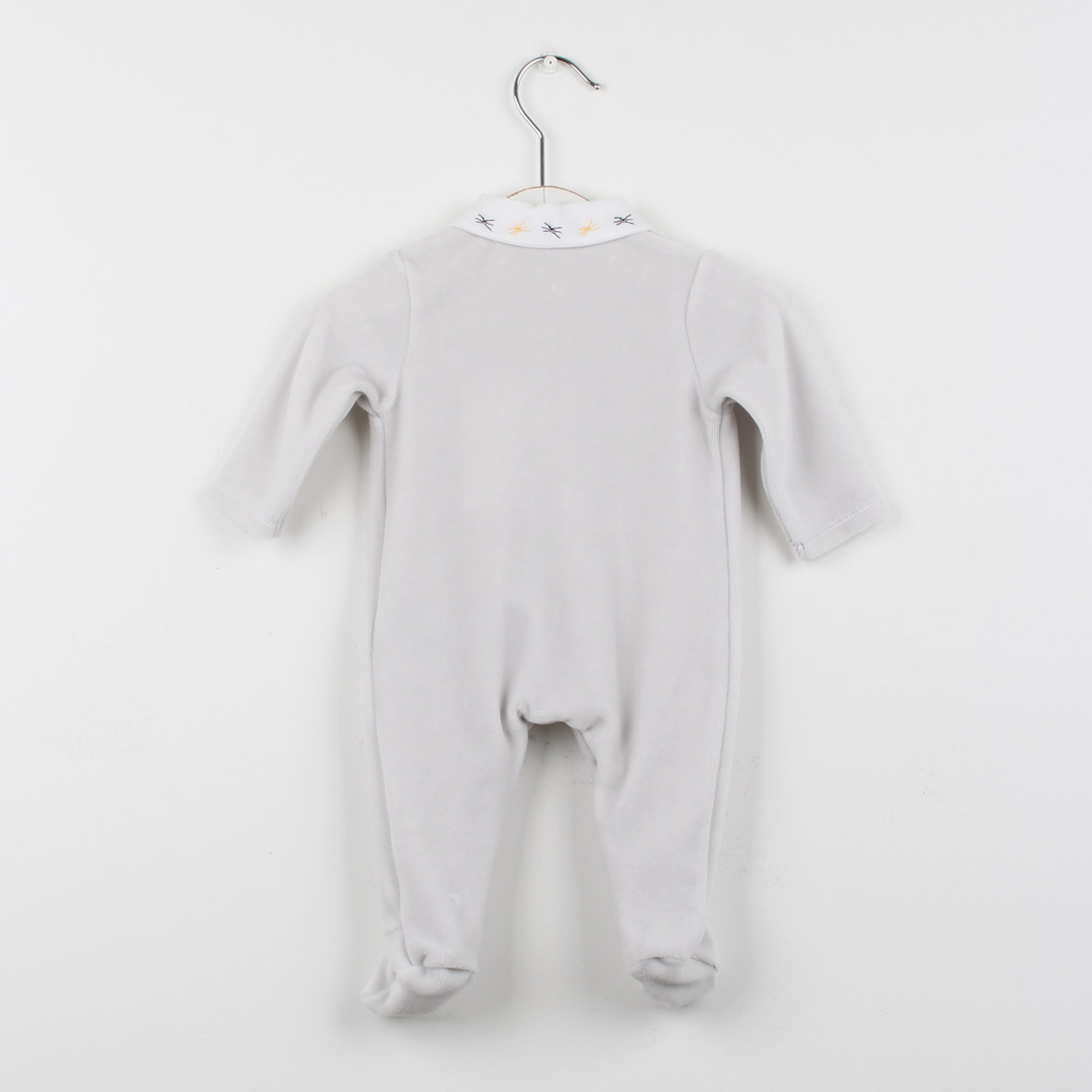 Babygrow gola bordado bigodes Babygrow gola bordado bigodes