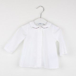 Embroidered collar blouse Embroidered collar blouse