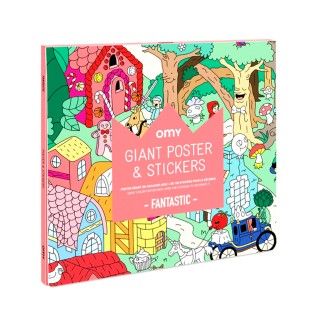 Poster com Autocolantes Omy Fantástico Poster com Autocolantes Omy Fantástico