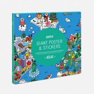 Poster com Autocolantes Omy Atlas Poster com Autocolantes Omy Atlas