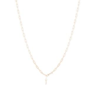 Golden silver necklace with wide chain 5600499165249