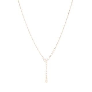 Golden silver necklace with round pendant 5600499165409