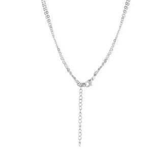 Double silver stainless steel necklace 5600499166093