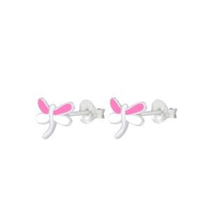 Silver Dragonfly Stud Earrings 5609232433294