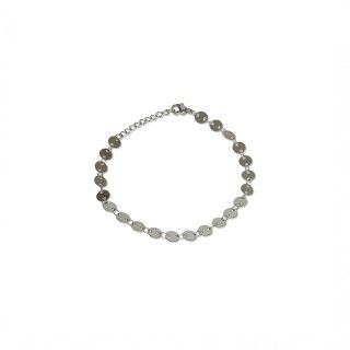 Stainless steel bracelet with silver plates 5600499163405