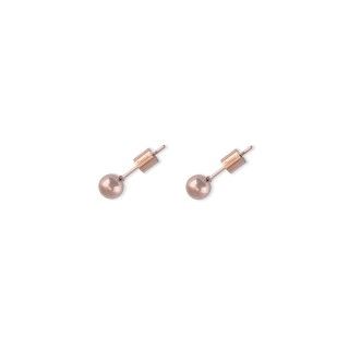 Brincos ao bolinha rosa dourado 5600499131886