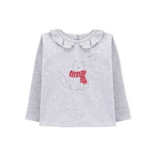 T-shirt manga comprida bebé algodão Nyan Cat 5609232375358