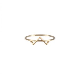 Anel ao dourado tringulo 5609232442944