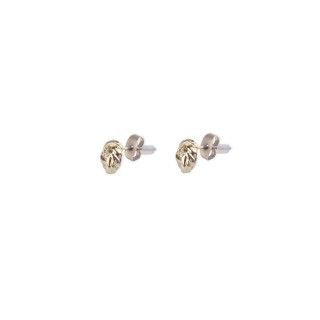 Golden knot brass earrings 5600499111581