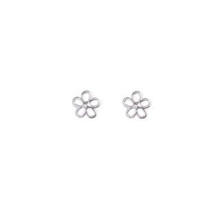 Silver marigold brass earrings 5600499111772