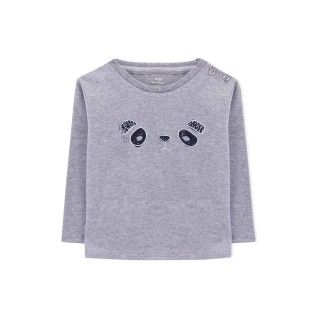 T-shirt manga comprida bebé algodão Kura 5609232454824