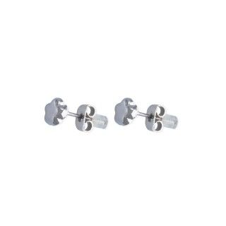 Silver flower brass earrings 5600499100226