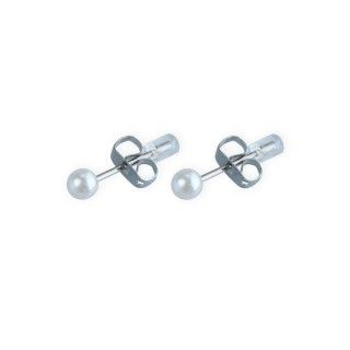 Brass pearl earrings 5600499111697