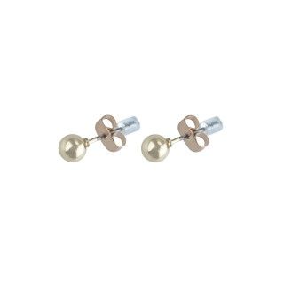 Golden polished brass earrings 5600499111673