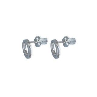 Brincos oval prateado 5600499166888