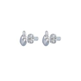 Silver apple brass earrings 5600499166772