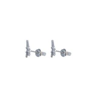 Silver Eiffel tower brass earrings 5600499111352