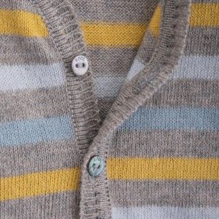Casaco bebé tricot Evolution Stripes 5609232450475 Casaco bebé tricot Evolution Stripes 5609232450475