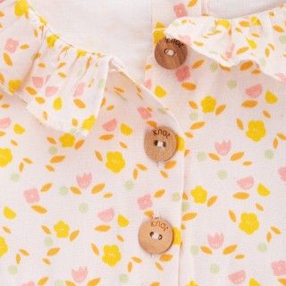 Vestido bebé algodão orgânico Flower Power 5609232423660 Vestido bebé algodão orgânico Flower Power 5609232423660