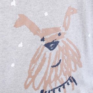 T-shirt manga comprida menina algodão orgânico Chief 5609232444016