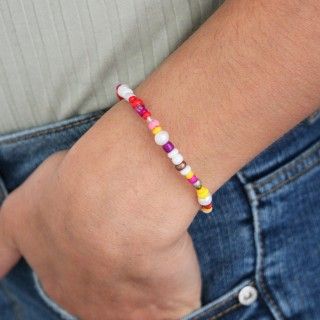 Bracelet with colored beads 5609232512654
