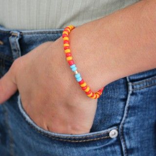 Bracelet with colored beads 5609232512678