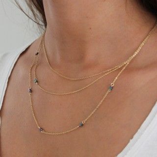 Colar triplo ao missangas 5609232518113