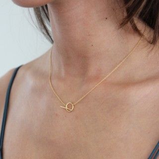 Silver circle necklace 5609232522400