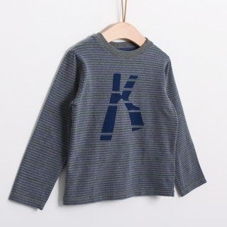 T-shirt manga comprida menino algodão Kid 5609232574355