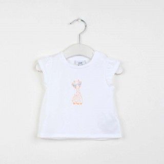 T-shirt manga curta bebé Summer Giraffe 5609232550885