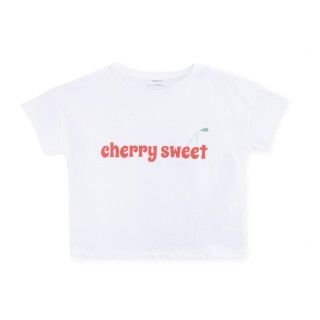 T-shirt manga curta menina algodão Cherry sweet 5609232454084