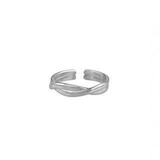 Twisted silver ring 5609232519400