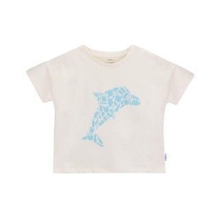 T-shirt manga curta menina algodão Dolphin 5609232457726