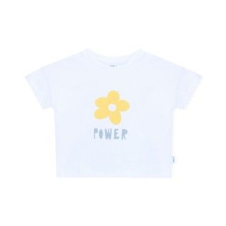 T-shirt manga curta menina algodão Power 5609232457658