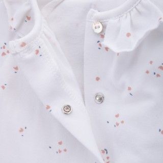 Babygrow newborn organic cotton Frill Flower 5609232500552