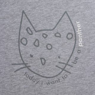 T-shirt manga comprida bebé algodão orgânico Panther 5609232577059