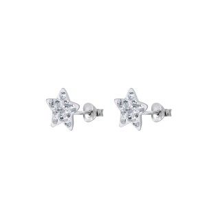 Shiny Silver Star Earrings 5609232579732