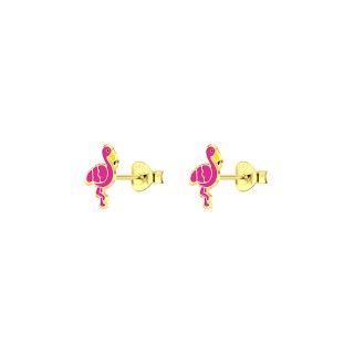 Silver flamingo earrings 5609232579800
