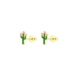 Cactus silver earrings 5609232584514