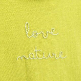 T-shirt manga curta menina algodão Love Nature 5609232634295
