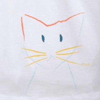 T-shirt manga curta bebé algodão Gato 5609232684887