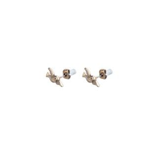 Golden swallow brass earrings 5600499102510