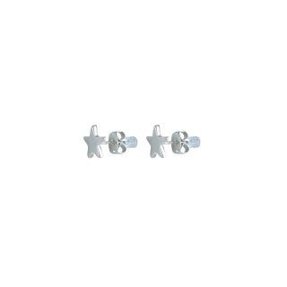 Silver star brass earrings 5609232476680