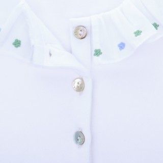 Girl organic cotton polo shirt 4-12 years 5609232617526