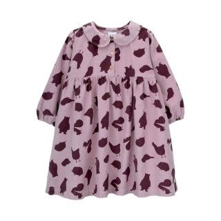Poppy Dress for girl in cotton corduroy 5609232600184