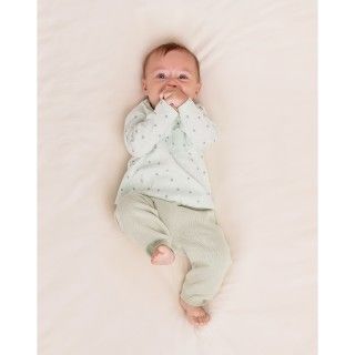 Calças recém-nascido unissexo em malha de algodão 0-12 meses 5609232674932