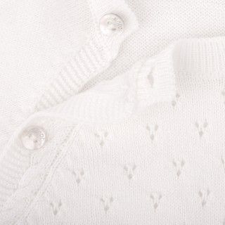 Camisola de malha recém-nascido em algodão 0-9 meses 5609232655597