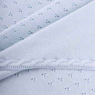 Newborn knitted cotton cashemere blanket 5609232660843