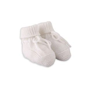 Pine knitted newborn booties 5609232665442